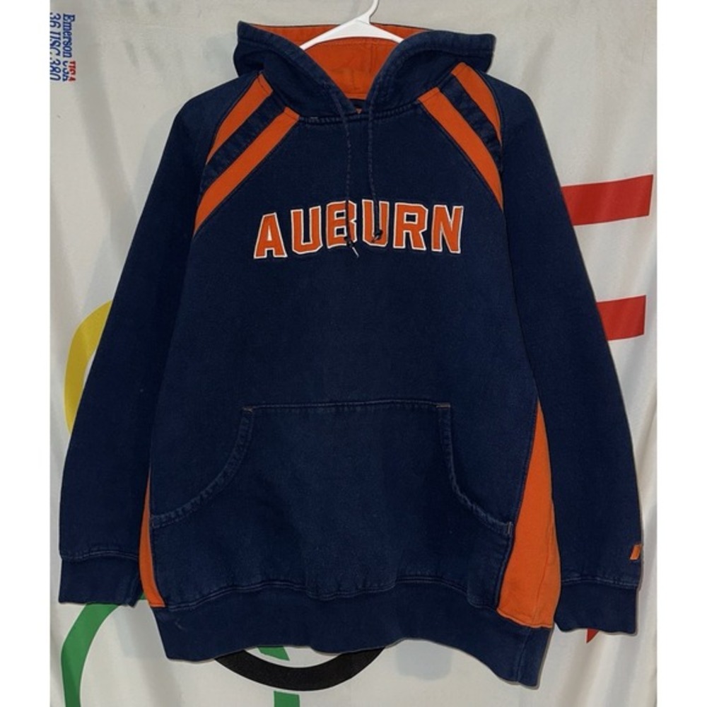 Vintage Russell Athletic Auburn Tigers Hoodie Large Football Y2K‎